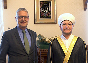 Mufti Sheikh Ravil Gaynutdin met with EU Ambassador to Russia Markus Florian Ederer