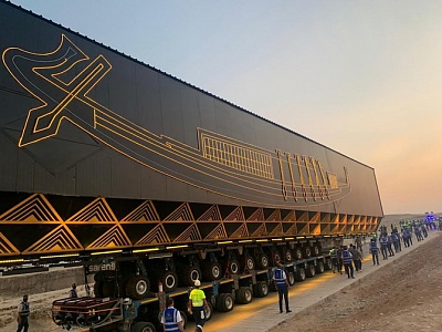 Pharaoh Khufu's boat was brought to the Grand Egyptian Museum