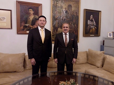 Meeting with Academician of the National Academy of Sciences of Azerbaijan, Honored Artist of Azerbaijan Rafael Huseynov