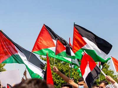 Over ten thousand local residents protest Israeli murderous campaign against Palestine