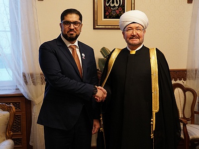 سماحة المفتي يستقبل سعادة سفير دولة الإمارات العربية المتحدة بموسكو