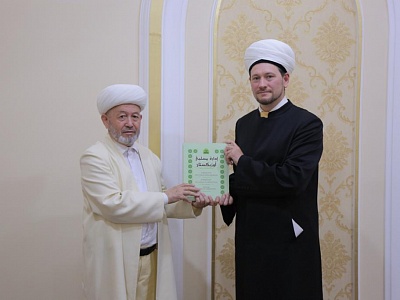 Meeting of Damir Mukhetdinov with the Supreme Mufti of Uzbekistan Usmonkhon Alimov