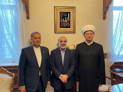 Meeting of Damir Mukhetdinov with the head of the State Television of Iran Ali Asgari and Ambassador Kazem Jalali